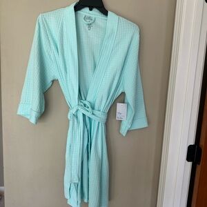 NWT croft & barrow Light Mint Waffle Robe